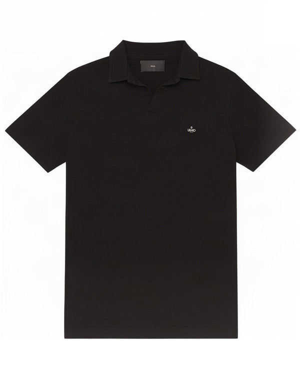 Liu Jo Mens Polo Shirt Medium Black Cotton