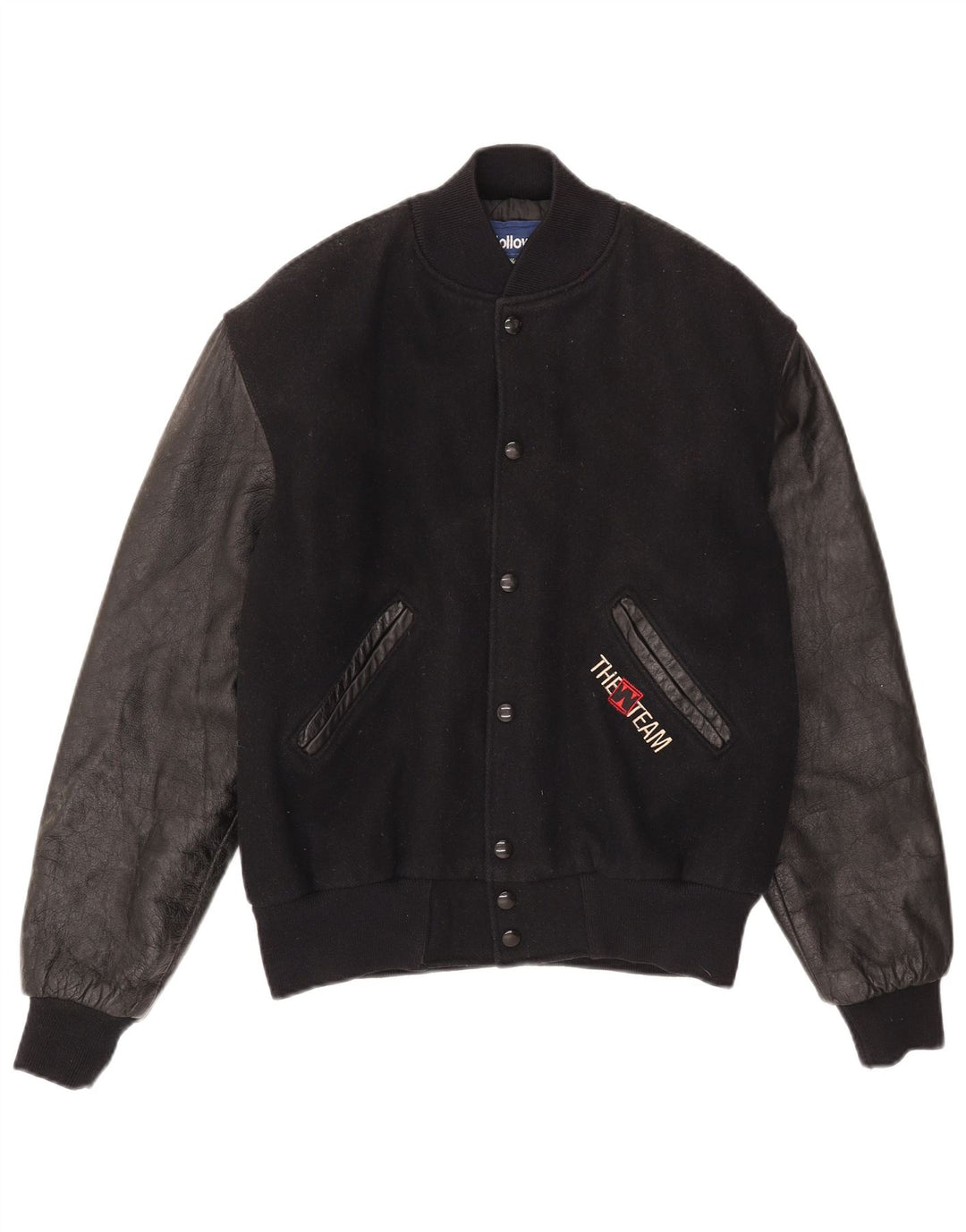Holloway Mens Varsity Jacket UK 36 Small Black