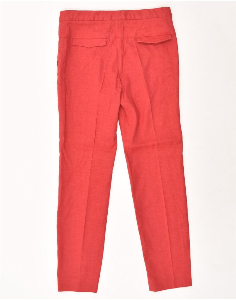 MASSIMO DUTTI Womens Slim Casual Trousers W28 L28 Red | Vintage Massimo Dutti | Thrift | Second-Hand Massimo Dutti | Used Clothing | Messina Hembry 