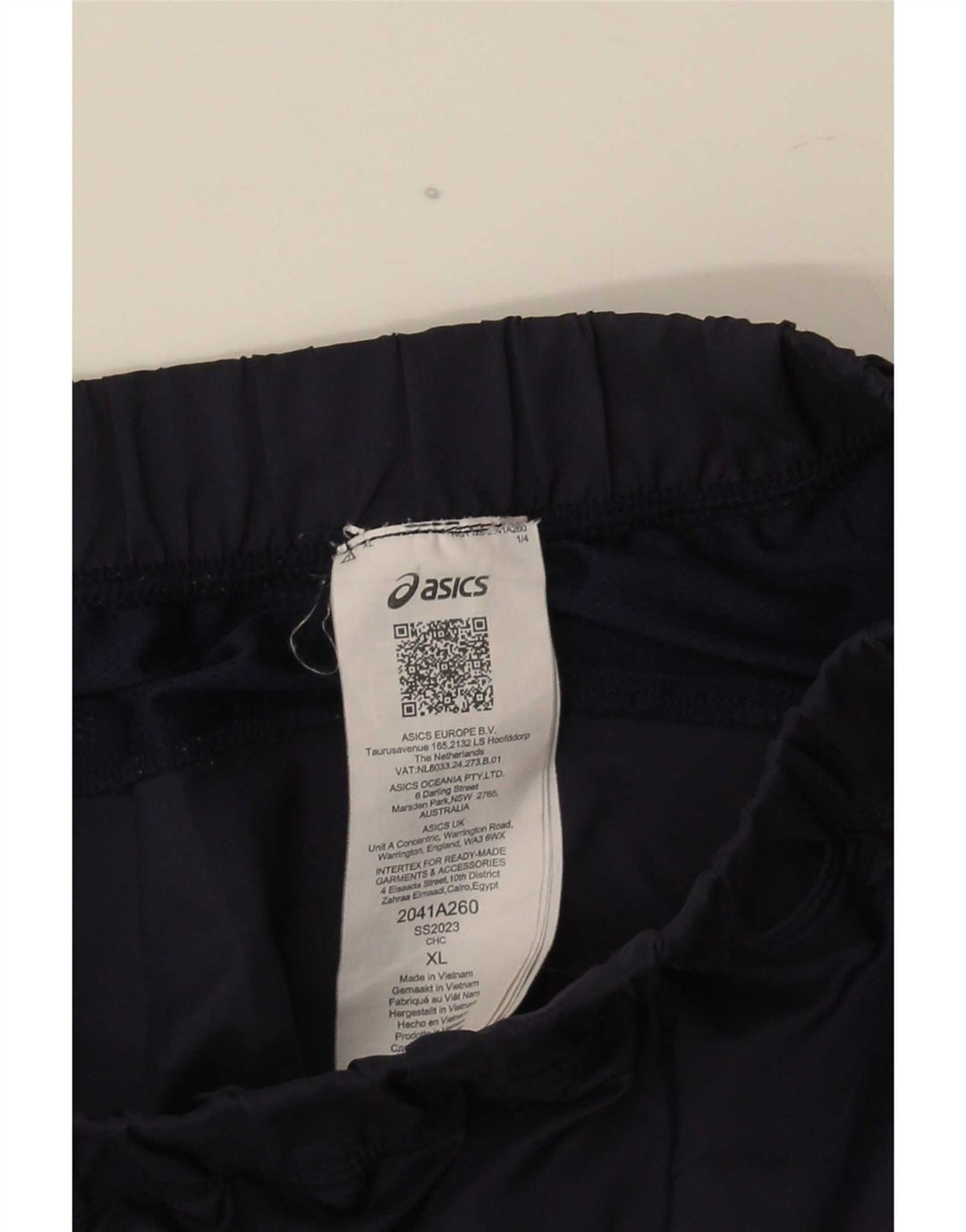Asics Mens Sport Shorts XL Navy Blue Polyester