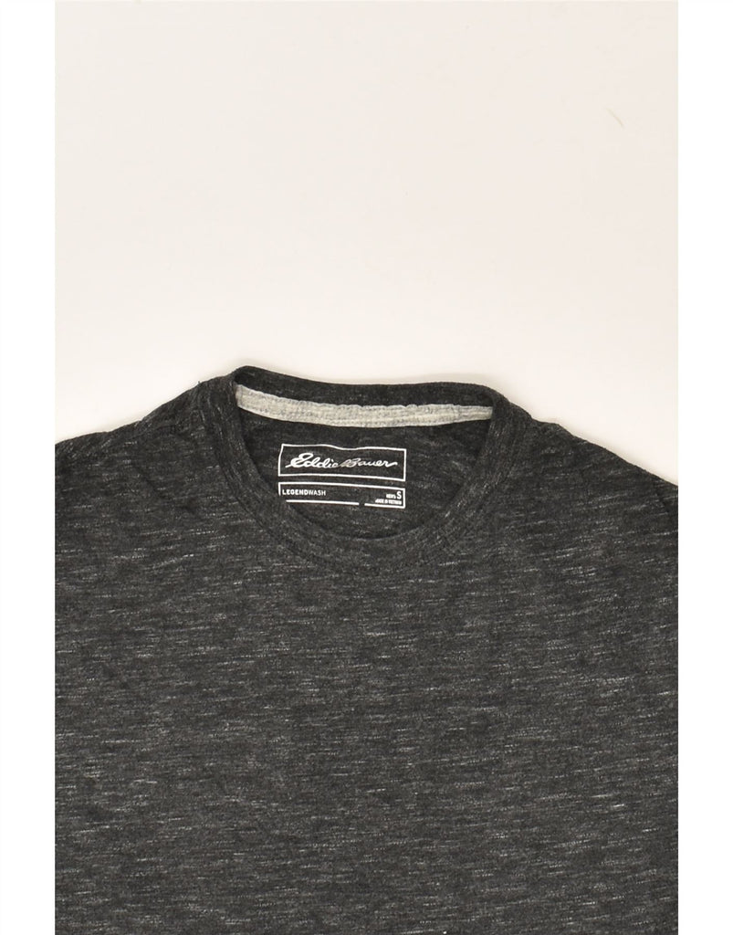 EDDIE BAUER Mens T-Shirt Top Small Grey Flecked Cotton | Vintage Eddie Bauer | Thrift | Second-Hand Eddie Bauer | Used Clothing | Messina Hembry 