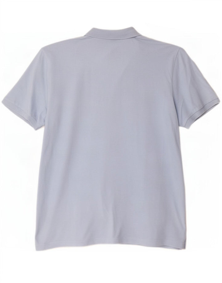 Fila Mens Polo Shirt Large Blue Cotton