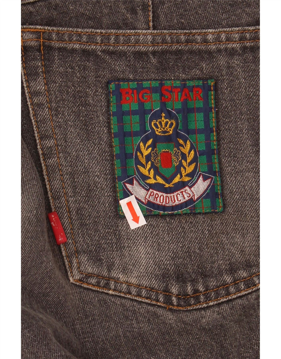 BIG STAR Mens Tapered Jeans W34 L32 Grey