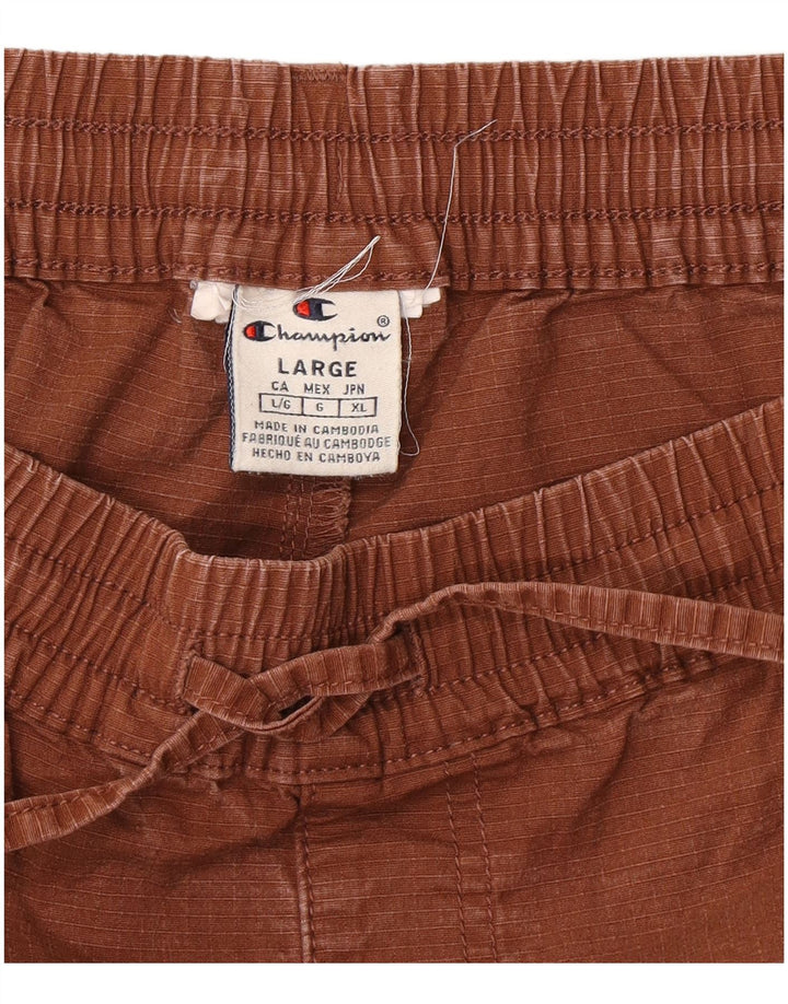 Champion Mens Joggers Cargo Trousers Large W32 L28 Brown