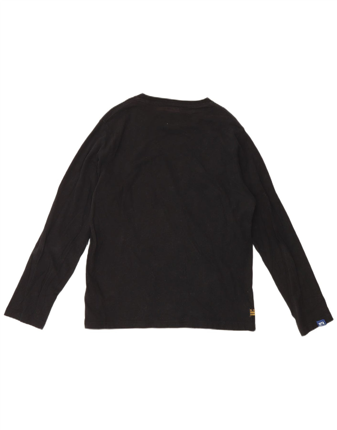 G-Star Mens Graphic Top Long Sleeve Large Black Cotton
