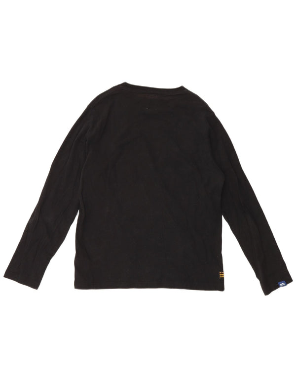 G-Star Mens Graphic Top Long Sleeve Large Black Cotton