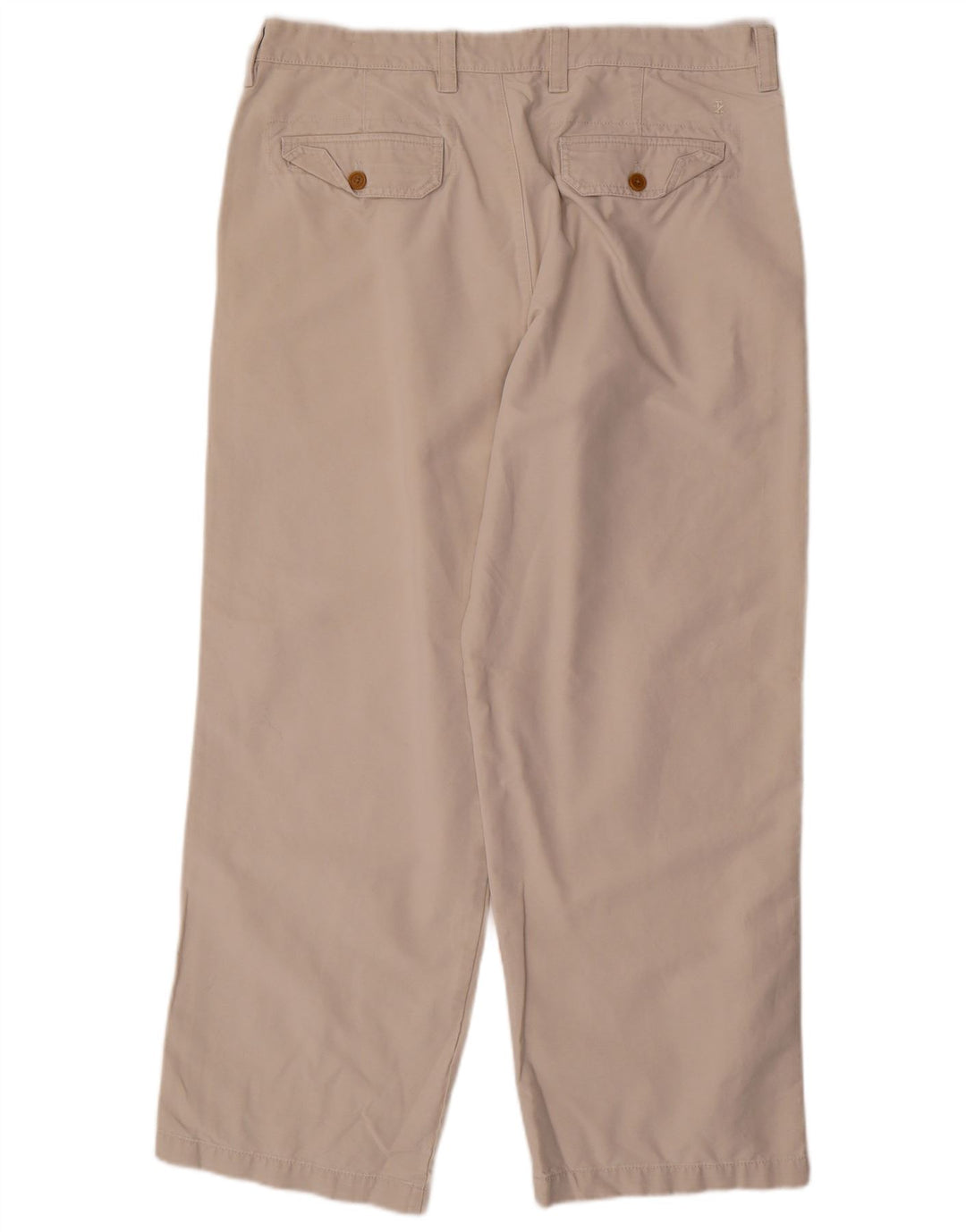 IZOD Mens Straight Chino Trousers W38 L30  Beige Cotton