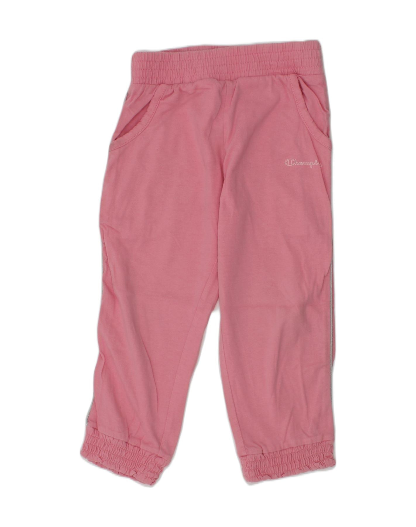 CHAMPION Baby Girls Trousers 18 24 Months W20 L13 Pink Cotton