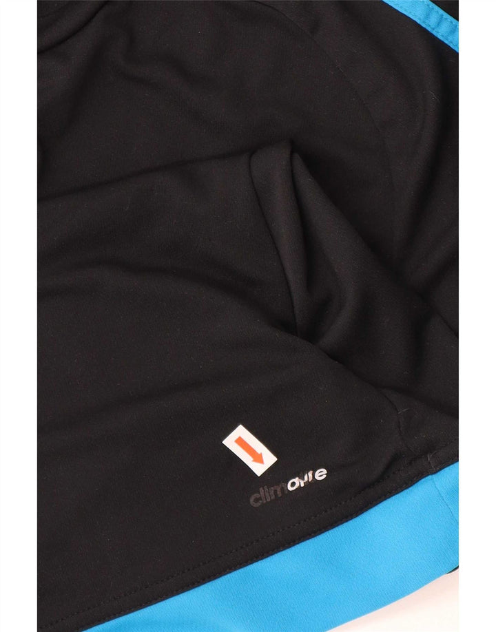 Adidas Mens Climalite T-Shirt Top Medium Black Colourblock Polyester