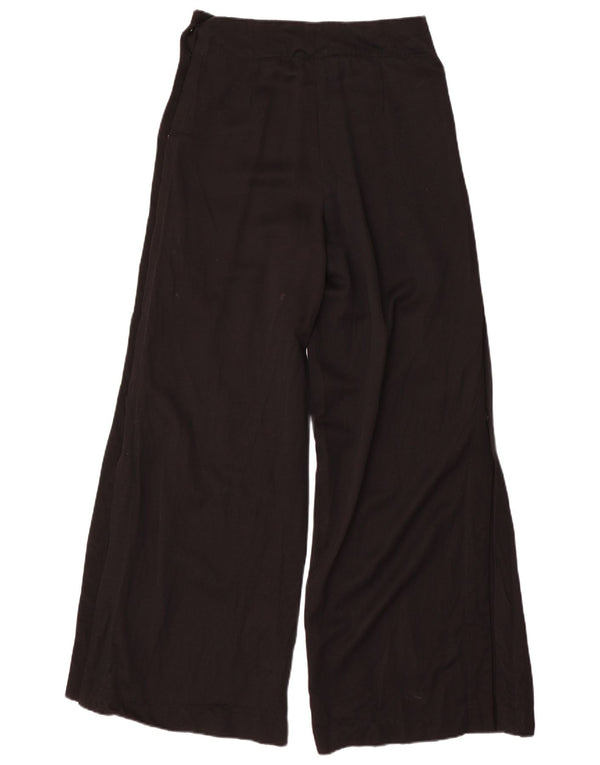 Zara Womens Wide Leg Casual Trousers Medium W28 L31 Black