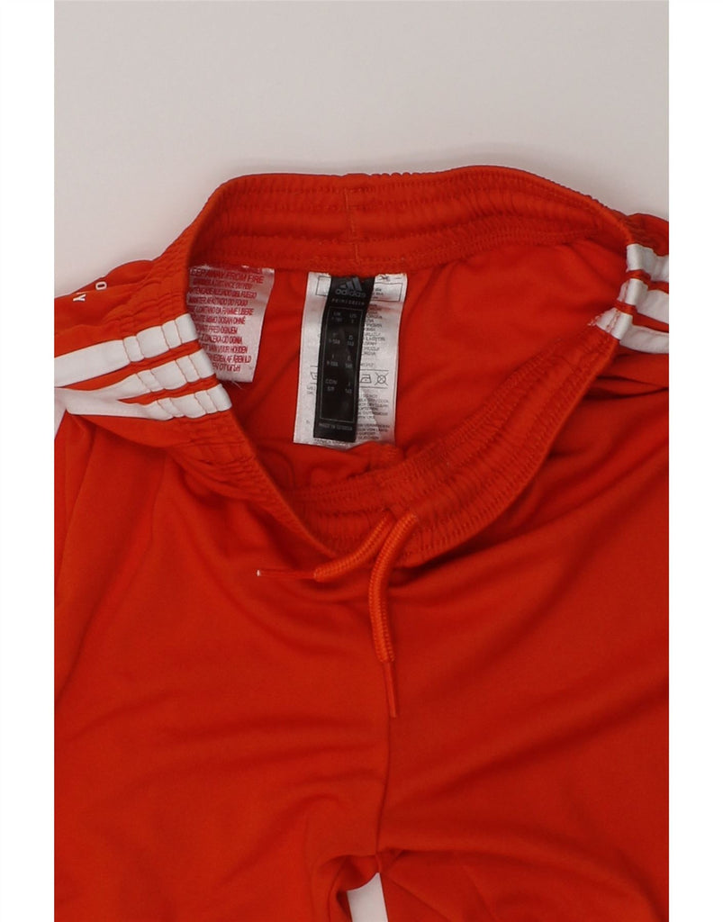 ADIDAS Boys Aeroready Graphic Sport Shorts 9-10 Years Orange Polyester | Vintage Adidas | Thrift | Second-Hand Adidas | Used Clothing | Messina Hembry 