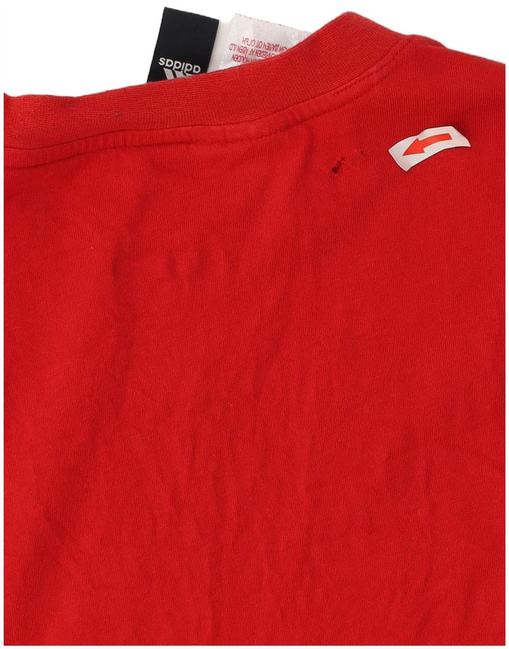 Adidas Boys Graphic T-Shirt Top 11-12 Years Medium Red