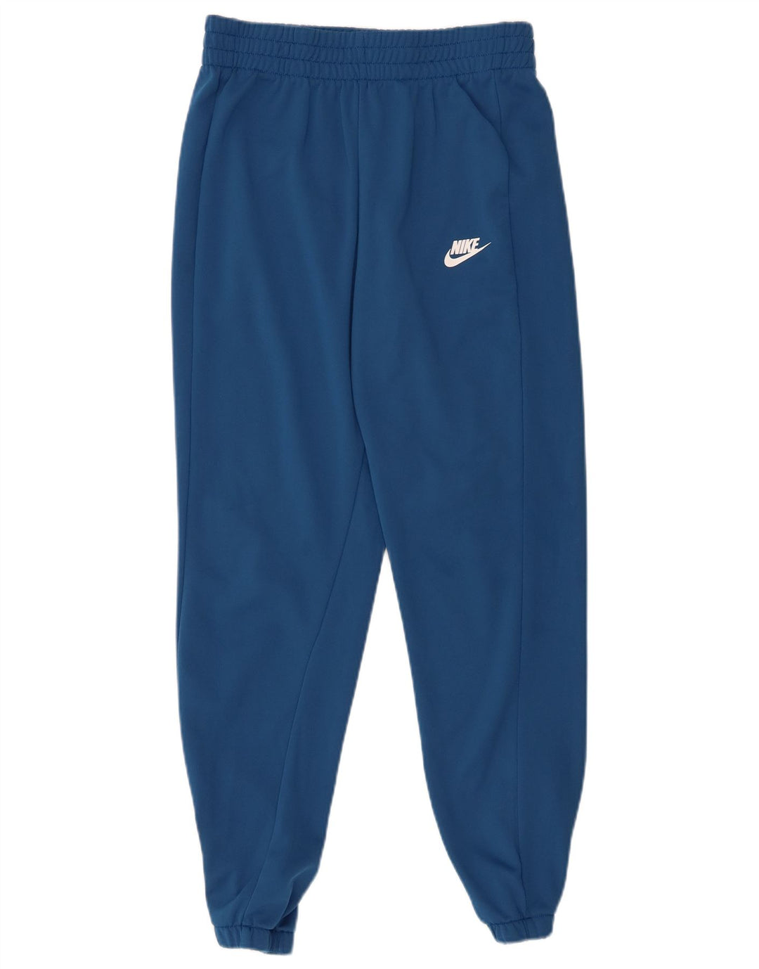 NIKE Boys Tracksuit Trousers Joggers 13-14 Years XL Blue Polyester