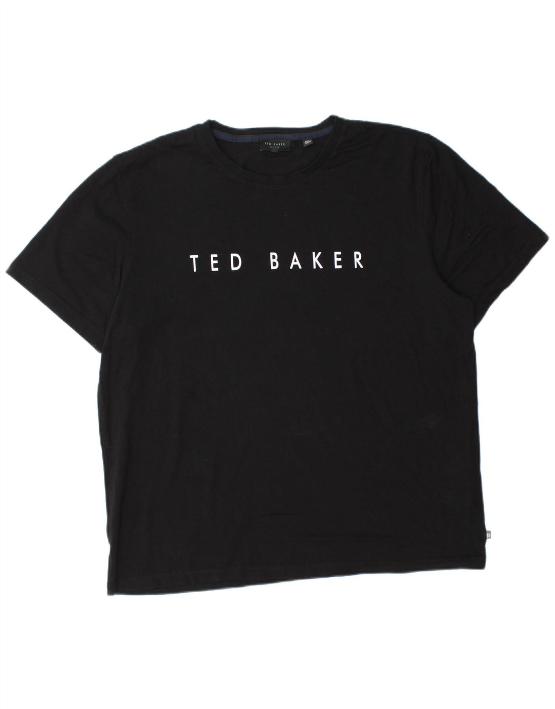 Ted Baker Mens Graphic T-Shirt Top Size 5 XL Black Cotton