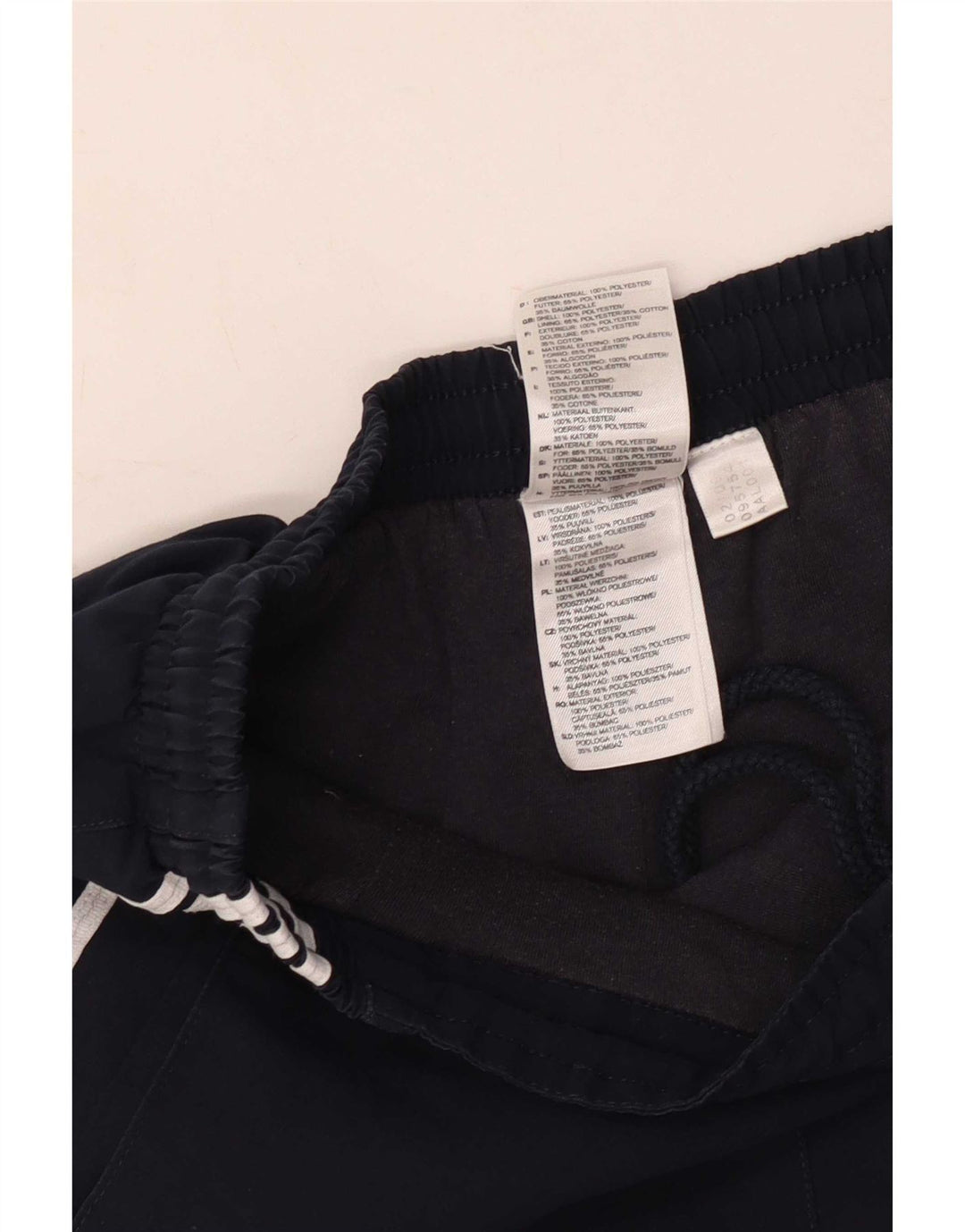 Adidas Womens Sport Shorts UK 10 Small Navy Blue Polyester