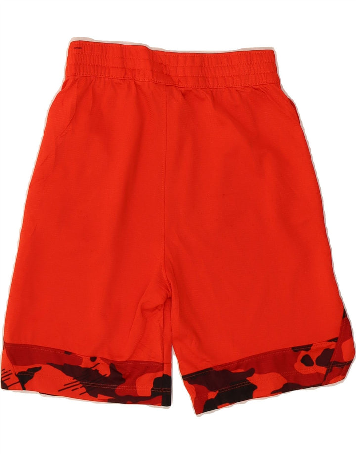 NIKE Boys Dri Fit Sport Shorts 10-11 Years Medium Red Camouflage Polyester Vintage Nike and Second-Hand Nike from Messina Hembry 