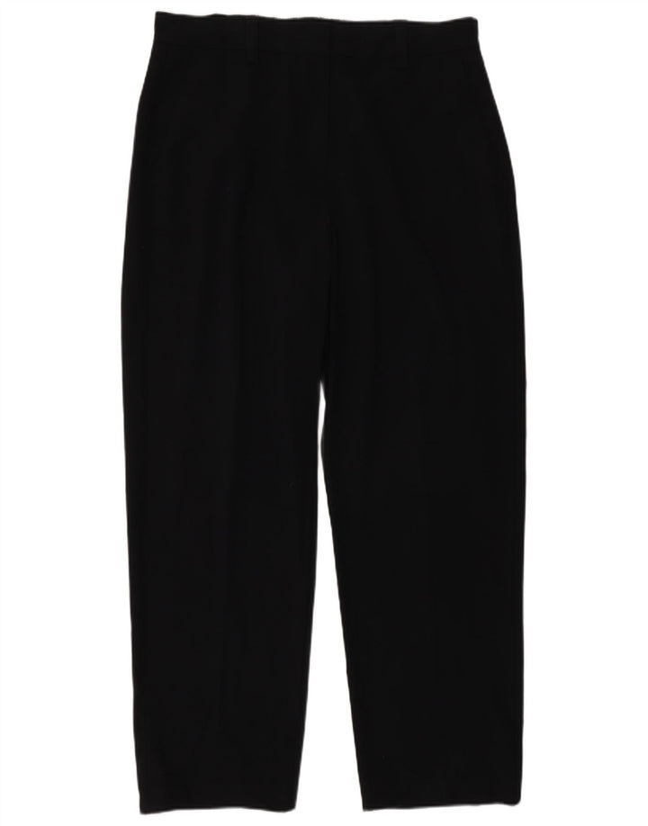 Marks & Spencer Womens Regular Suit Trousers UK 14 Medium W32 L29 Black