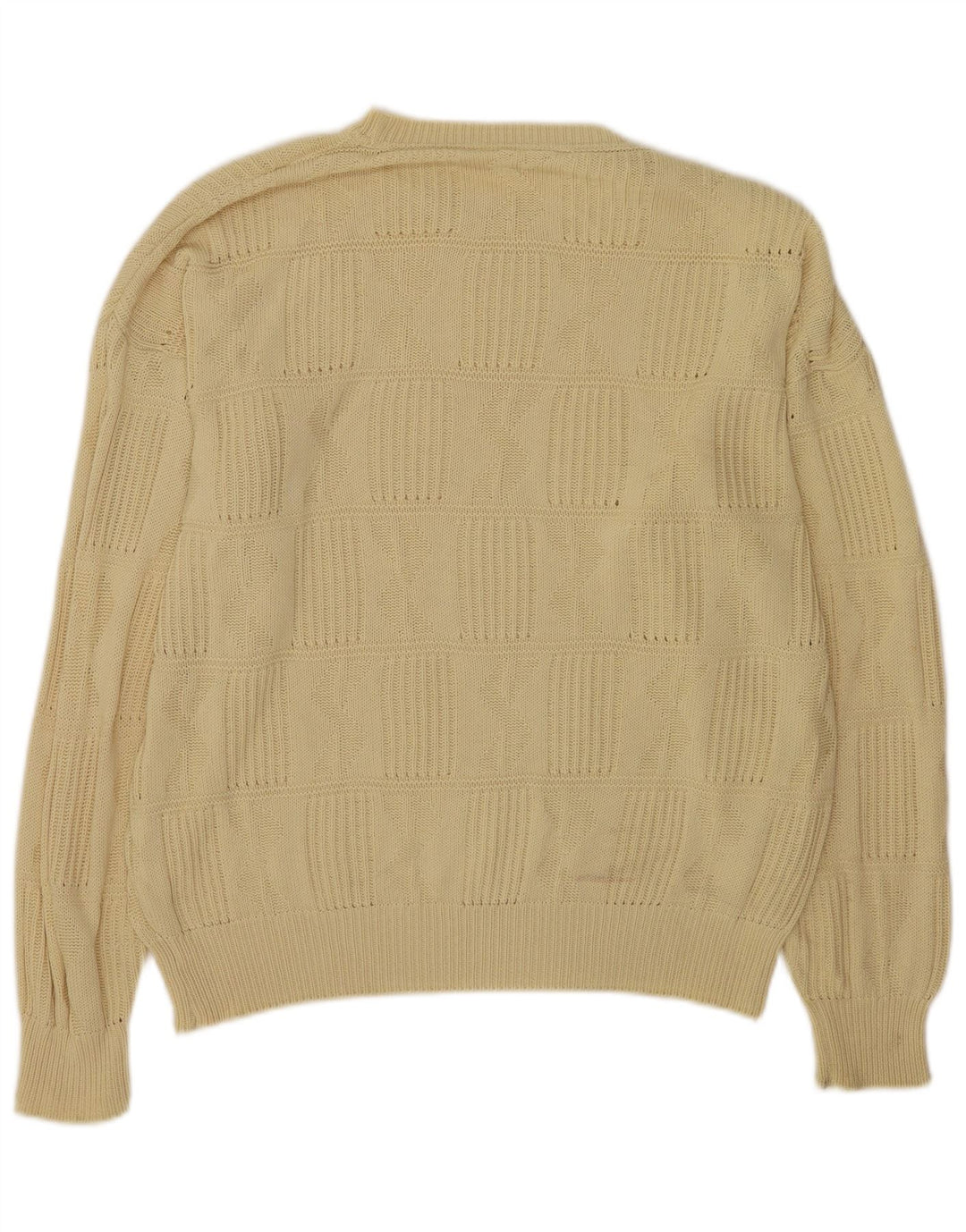 Vintage Mens Crew Neck Jumper Sweater XL Yellow