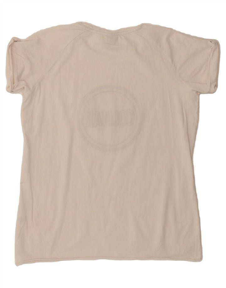 COLMAR Womens Graphic T-Shirt Top UK 16 Large White Vintage Colmar and Second-Hand Colmar from Messina Hembry 