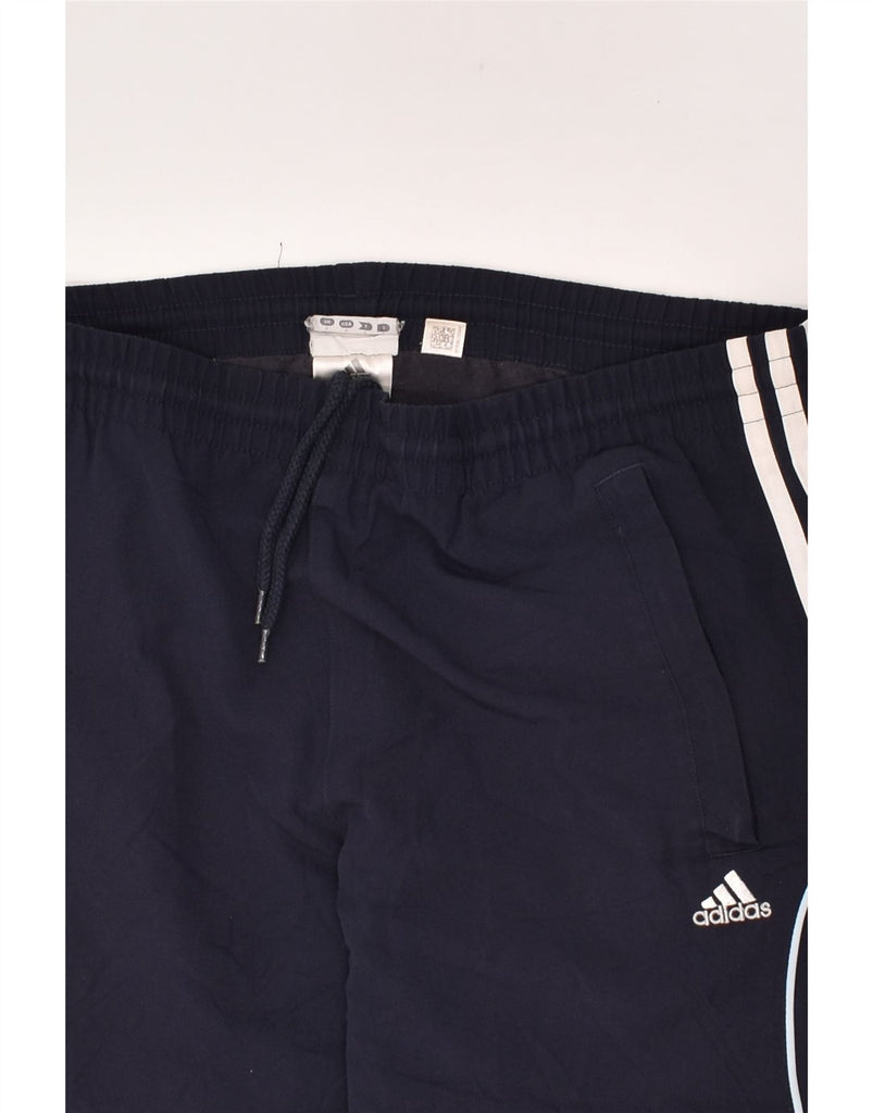 ADIDAS Mens Tracksuit Trousers Small Navy Blue Polyester | Vintage Adidas | Thrift | Second-Hand Adidas | Used Clothing | Messina Hembry 