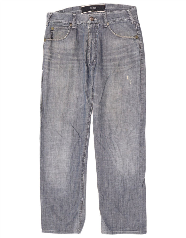 Armani Mens Straight Jeans W31 L28 Blue
