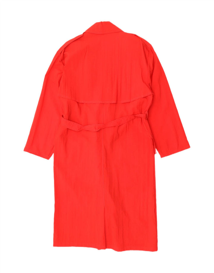 Vintage Womens Trench Coat UK 14 Medium Red