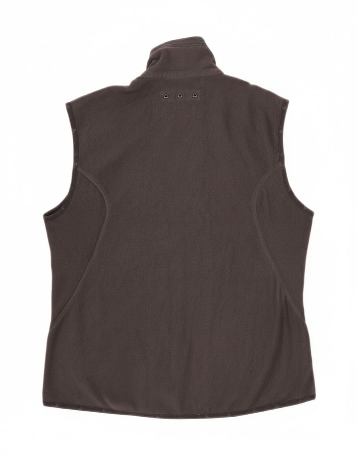 ADIDAS Womens Clima 365 Graphic Fleece Gilet UK 12 Medium Grey Polyester Vintage Adidas and Second-Hand Adidas from Messina Hembry 