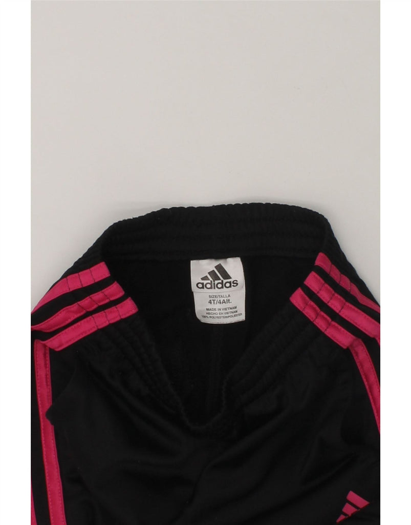 ADIDAS Girls Tracksuit Trousers Joggers 3-4 Years  Black Polyester | Vintage Adidas | Thrift | Second-Hand Adidas | Used Clothing | Messina Hembry 