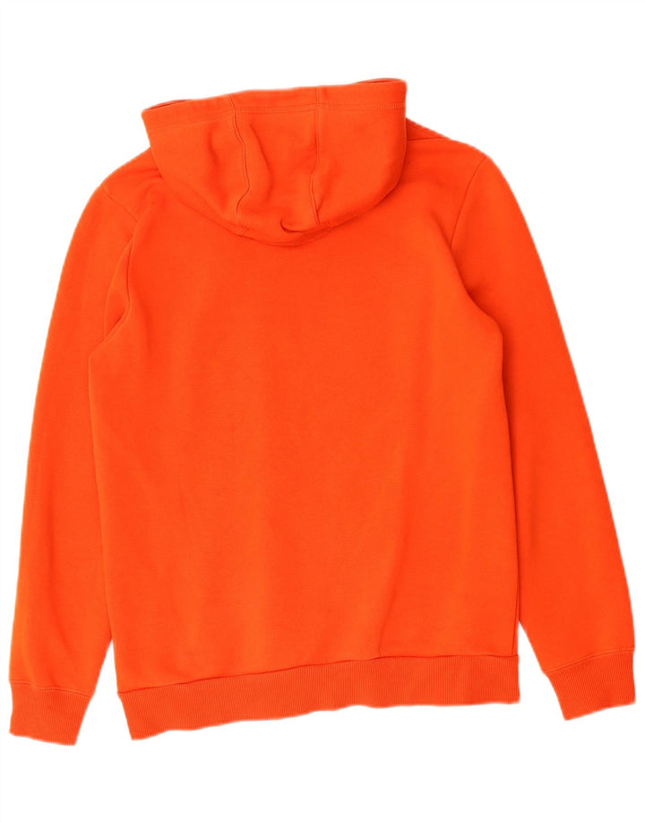 ADIDAS Boys Graphic Hoodie Jumper 13-14 Years Orange Polyester