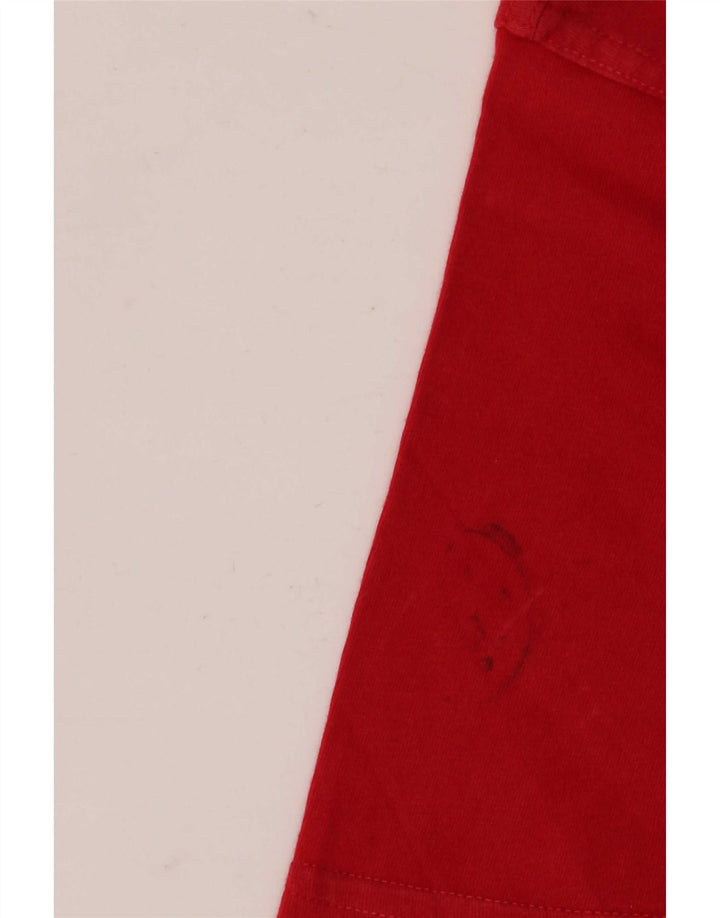 Fila Mens Graphic T-Shirt Top IT 50 Medium Red Cotton