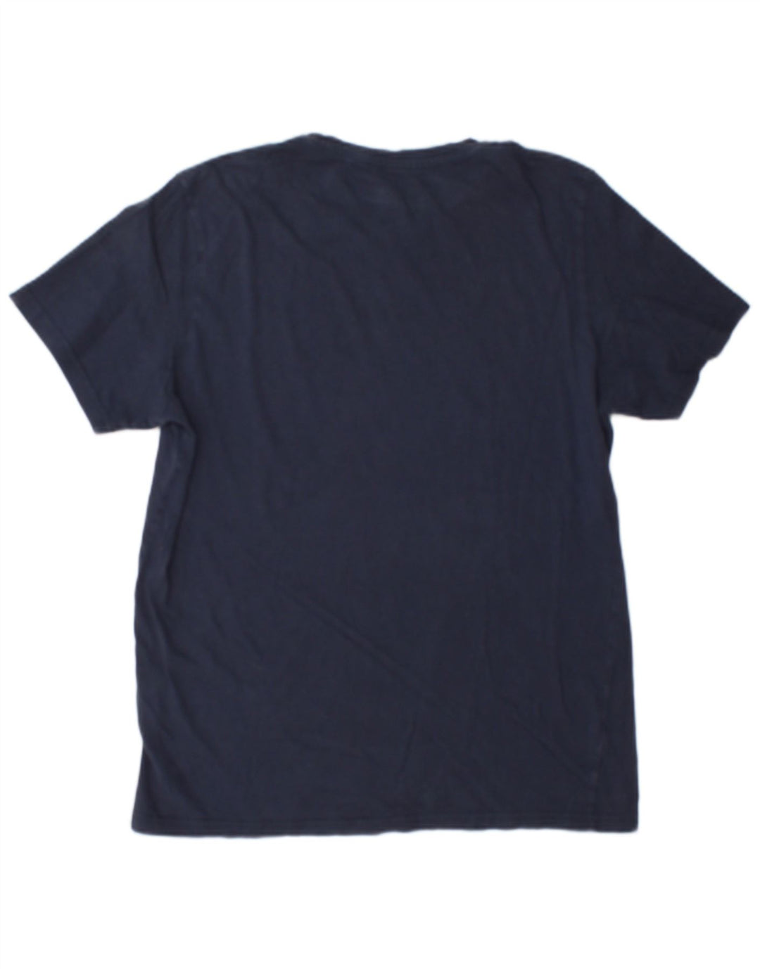 Jack & Jones Mens Graphic T-Shirt Top Medium Navy Blue Cotton