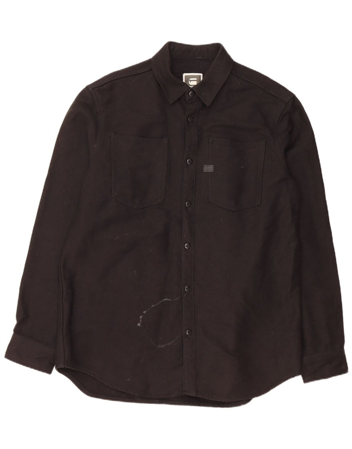 G-STAR Mens Shirt Large Black Cotton