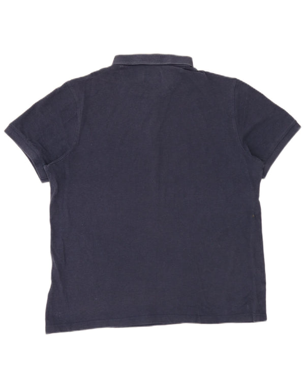 Farah Mens Polo Shirt XL Navy Blue Cotton