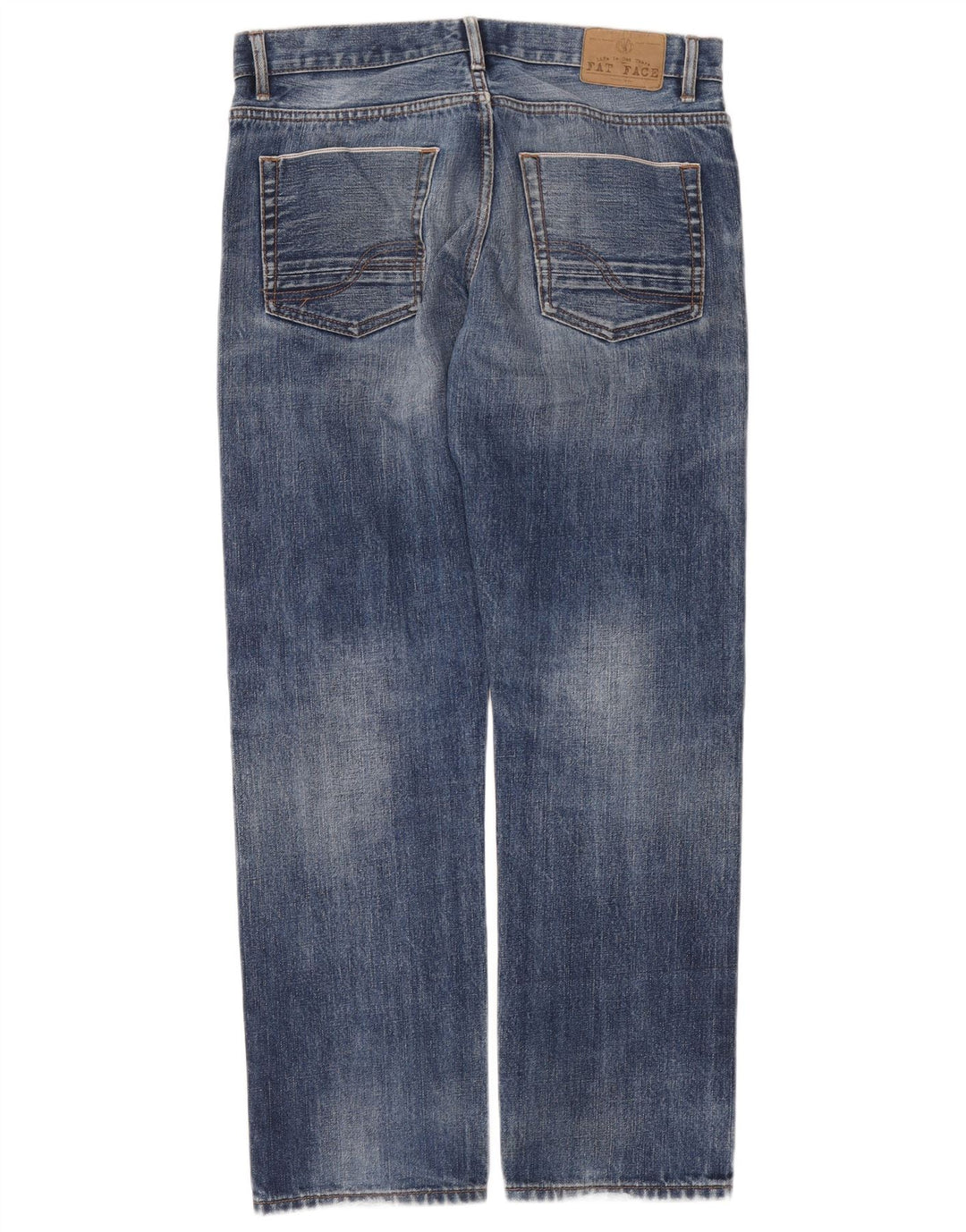 Fat Face Mens Straight Jeans W34 L31 Blue Cotton