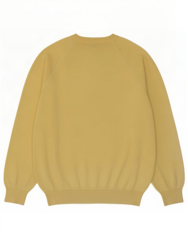Trussardi Mens Crew Neck Jumper Sweater 2XL Yellow