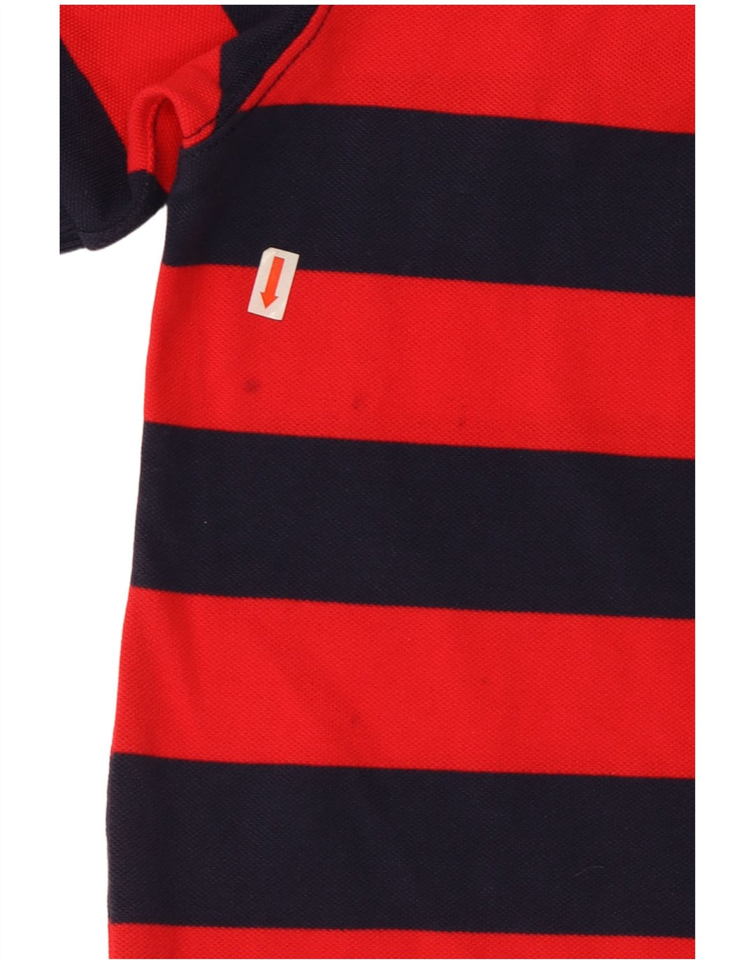 Joules Mens Classic Fit Polo Shirt Medium Red Striped Cotton