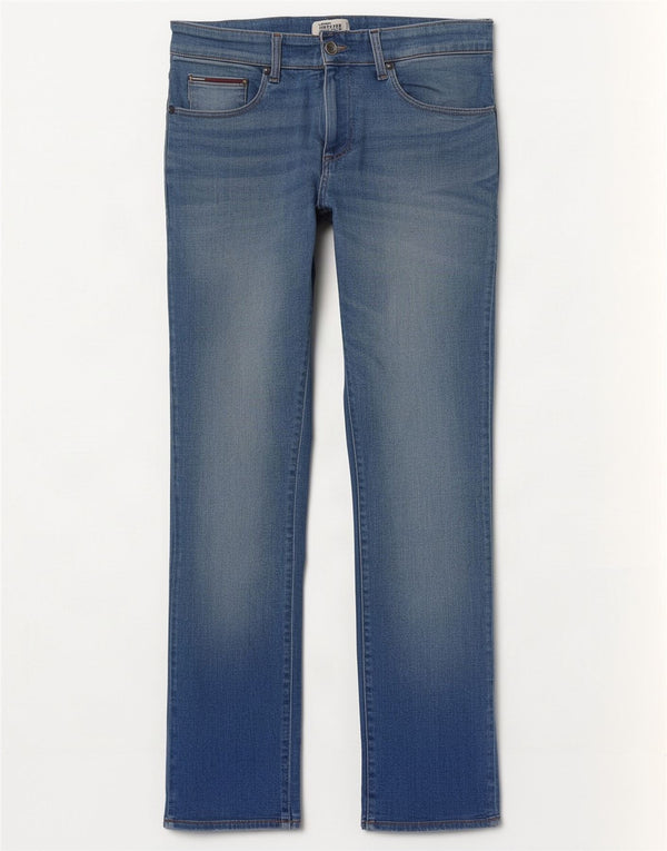 Tommy Hilfiger Mens Straight Jeans W32 L30 Blue Cotton