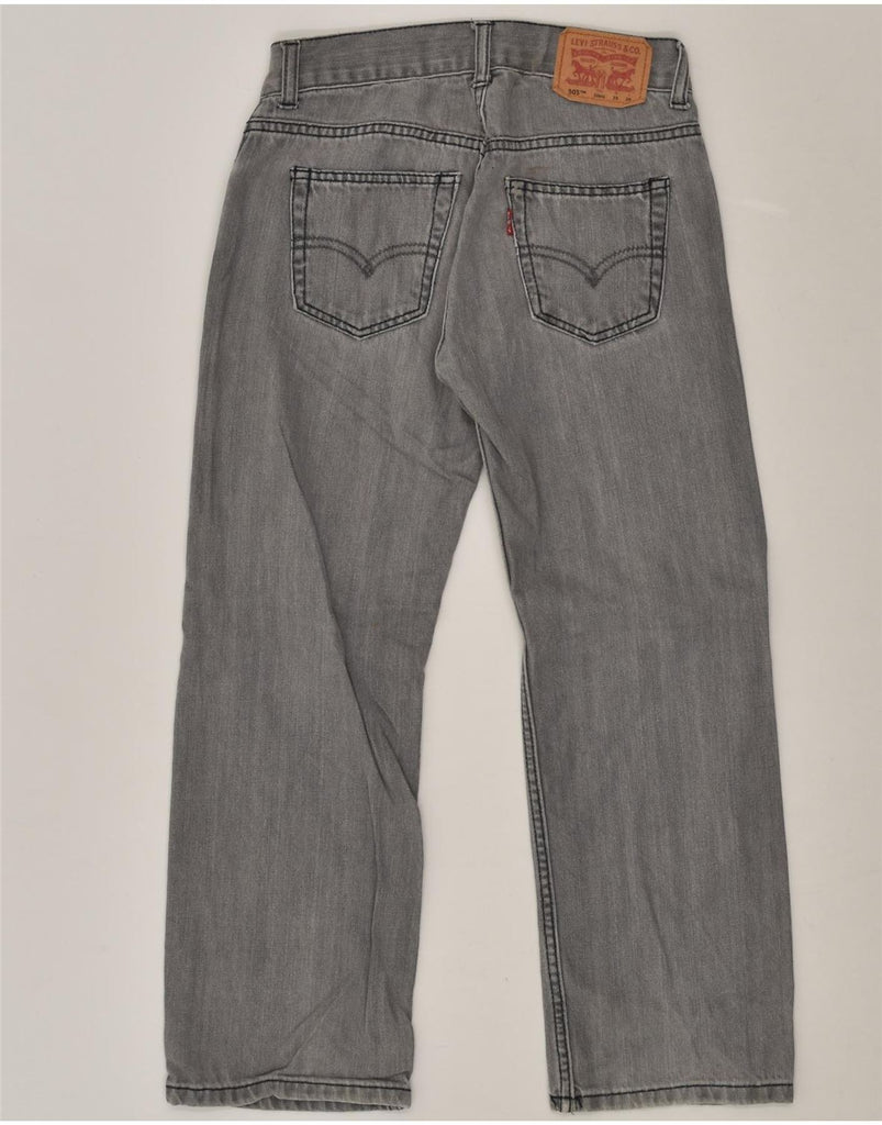 LEVI'S Boys 505 Regular Straight Jeans 9-10 Years W25 L25 Grey Cotton | Vintage Levi's | Thrift | Second-Hand Levi's | Used Clothing | Messina Hembry 