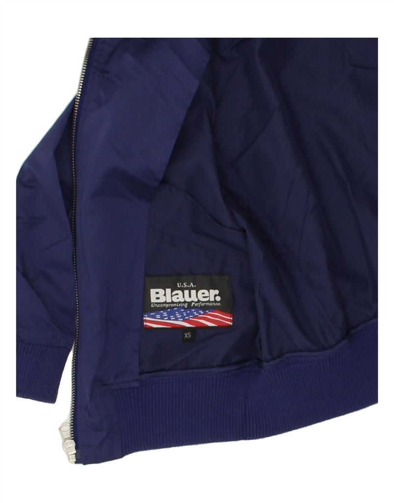 BLAUER Boys Bomber Jacket 6-7 Years XS Navy Blue Polyester | Vintage Blauer | Thrift | Second-Hand Blauer | Used Clothing | Messina Hembry 