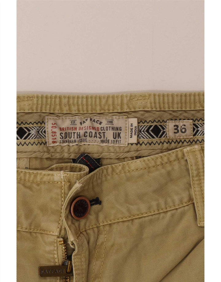 Fat Face Mens Chino Shorts W36 Large  Khaki Cotton