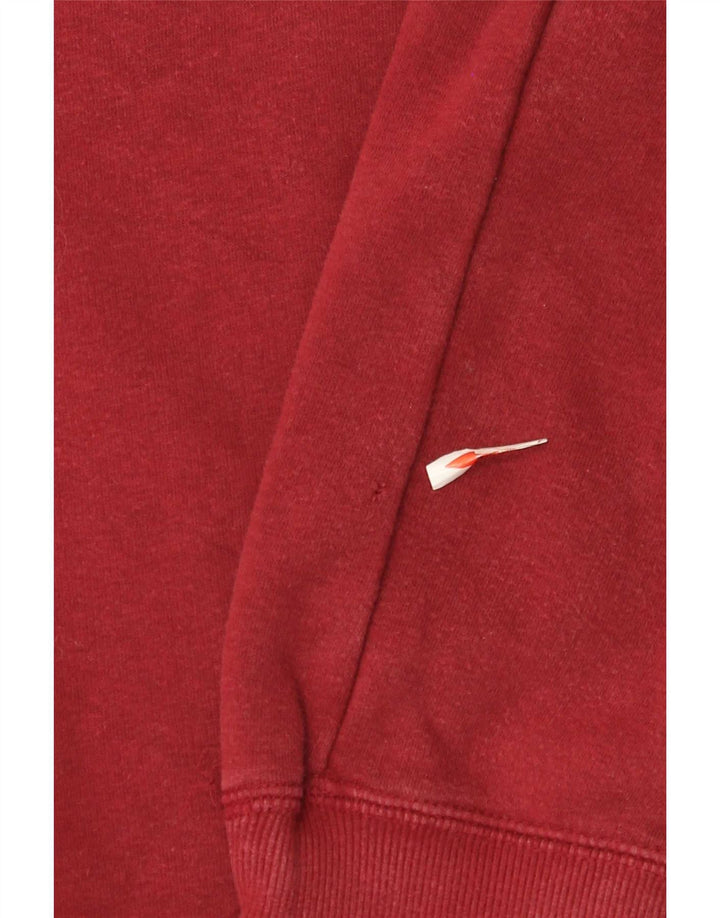 Nike Mens Sweatshirt Jumper Large Burgundy Cotton