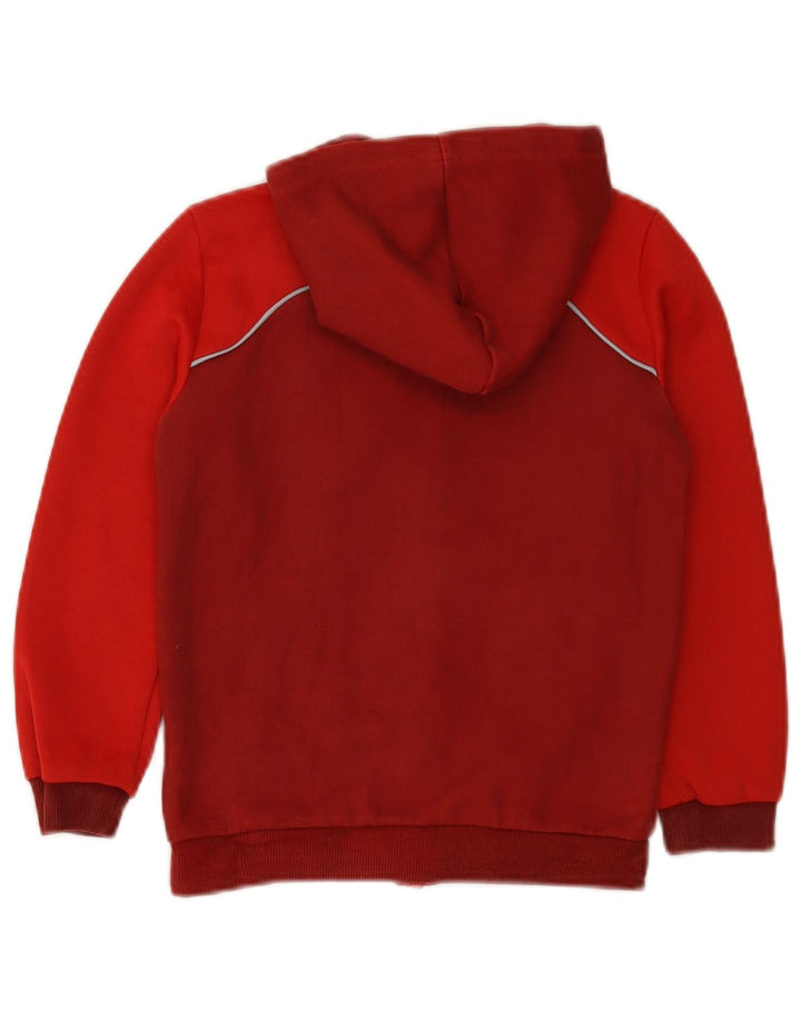 Puma Boys Ferrari Zip Hoodie Sweater 7-8 Years Red Colourblock Polyester