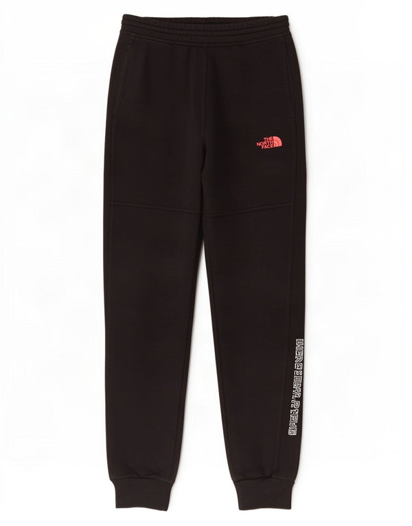 The North Face Mens Graphic Tracksuit Trousers Joggers Medium Black Cotton