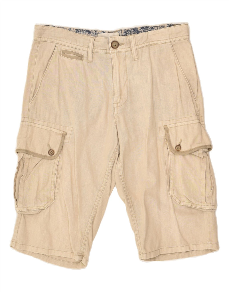 CELIO Mens Cargo Shorts W38 XL Beige | Vintage Celio | Thrift | Second-Hand Celio | Used Clothing | Messina Hembry 