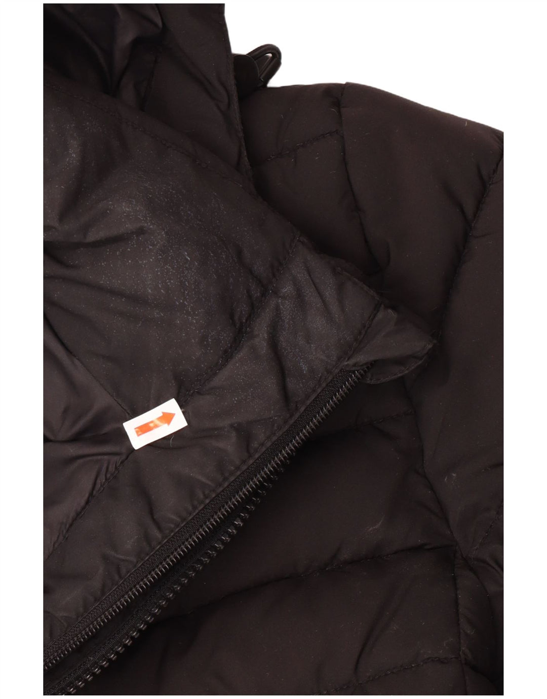 Superdry Mens Hooded Padded Jacket Large Black Polyester