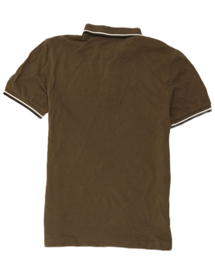 Fred Perry Mens Polo Shirt Medium Khaki Cotton