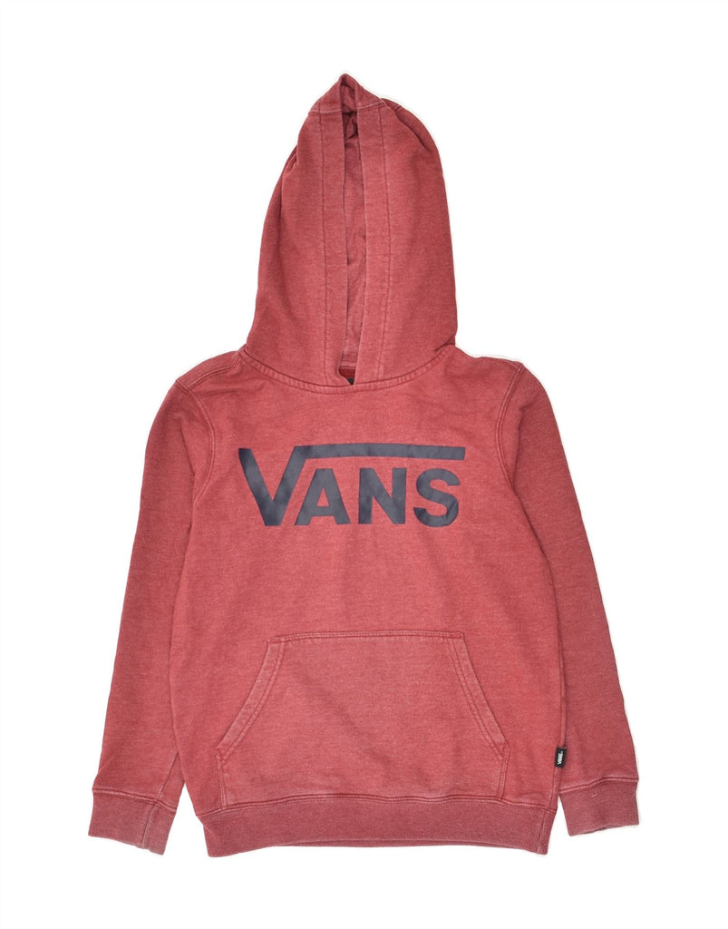 VANS Womens Graphic Hoodie Jumper UK 10 Small Pink Cotton | Vintage Vans | Thrift | Second-Hand Vans | Used Clothing | Messina Hembry 