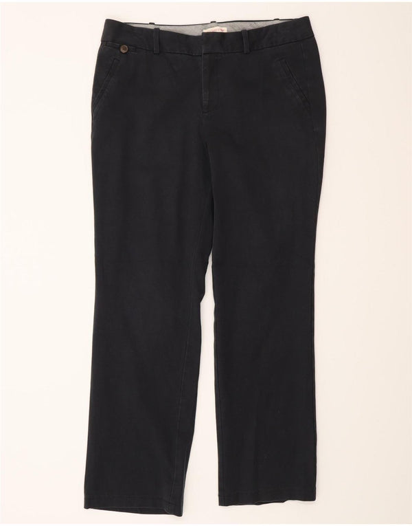 Dockers Womens Straight Chino Trousers US 10 Large W32 L30 Black Cotton