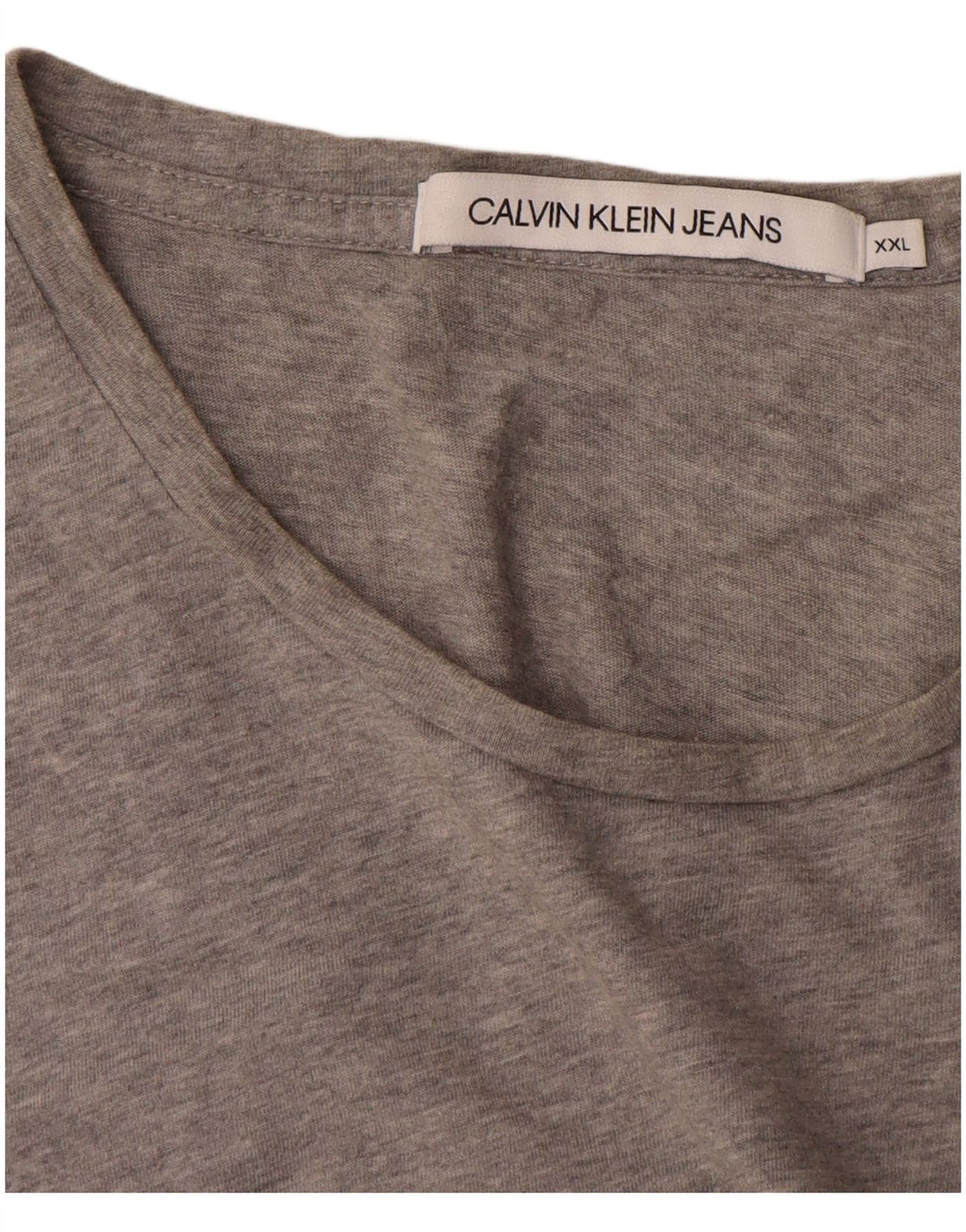 Calvin Klein Jeans Mens Graphic T-Shirt Top 2XL Grey