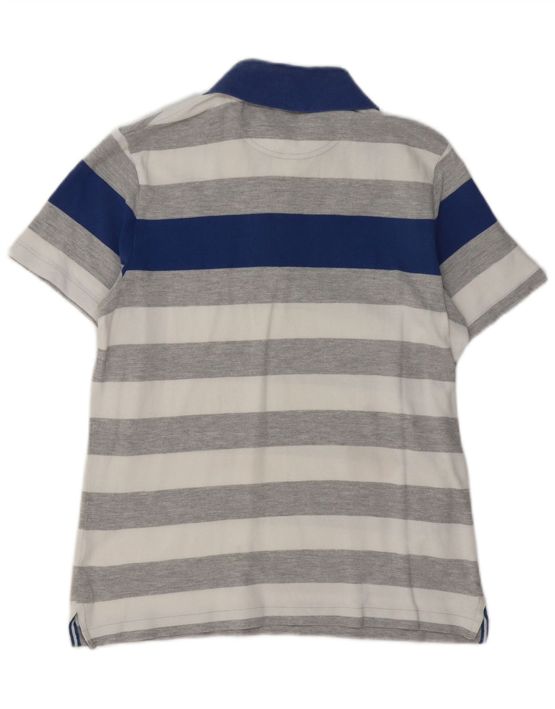 ELLESSE Mens Rugby Polo Shirt Medium Grey Striped